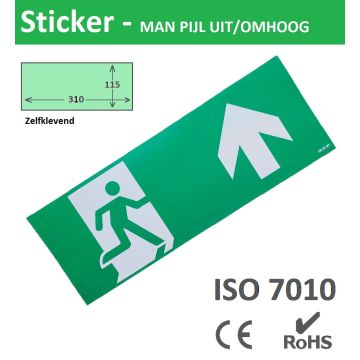 Schotman Elektro - TIEL Pictogram-A man pijl uit/omhoog EZ