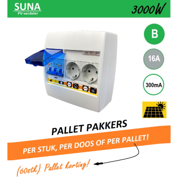 SEP PV cabinet SUNA 3000W - ALA B16 300mA - 2xWCD