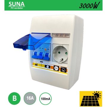 SEP PV cabinet SUNA 3000W - ALA B16 100mA - 1xWCD