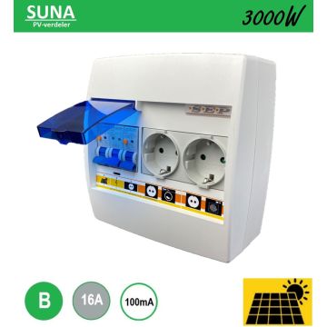 SEP PV cabinet SUNA 3000W - ALA B16 100mA - 2xWCD