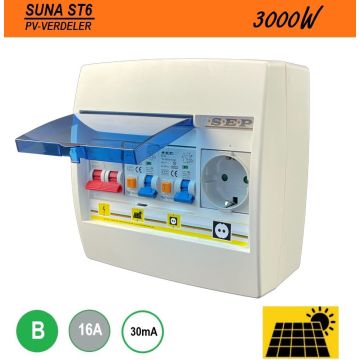 SEP PV verd. ST6 SUNA 3000W - ALA B16 30mA - 1xWCD