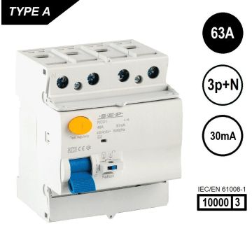 Schotman Elektro B.V. - SEP RCD1-4A-06303 aardlekschakelaar 4p