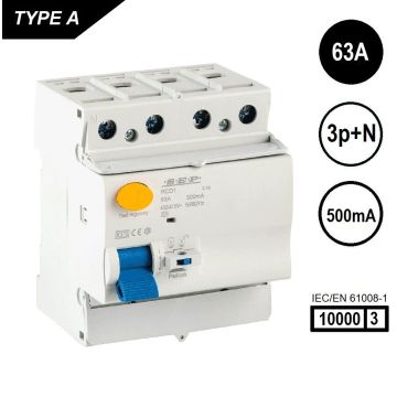 Schotman Elektro B.V. - SEP RCD1-4A-06350 aardlekschakelaar 4p