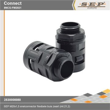 SEP Connect 8NCG-FM2021 - slang wartel M20 mt.21.2 - zwart RAL9005 - details