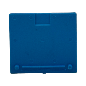 SEP MRK4-BU-E Mini-rijgklem eindplaat blauw