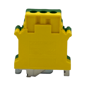 SEP SRK-16-PE geel/groene aardklem, 16mm2 zijaanzicht rijgklem - modulaire DIN-rail, 2011300550, GTIN 8718959078385