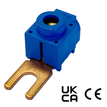 Schotman Elektro B.V. - SEP SFR-B2515 aansluitklem 1x25mm2, vork, blauw