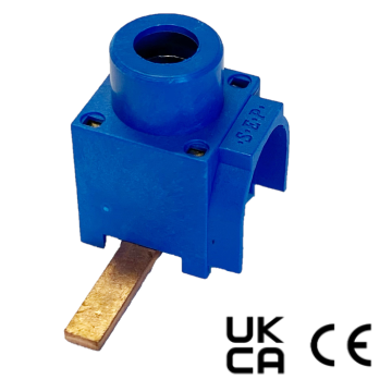 Schotman Elektro B.V. - SEP SPS-B5015 aansluitklem 1x50mm2, pin, zij aansluiting, blauw