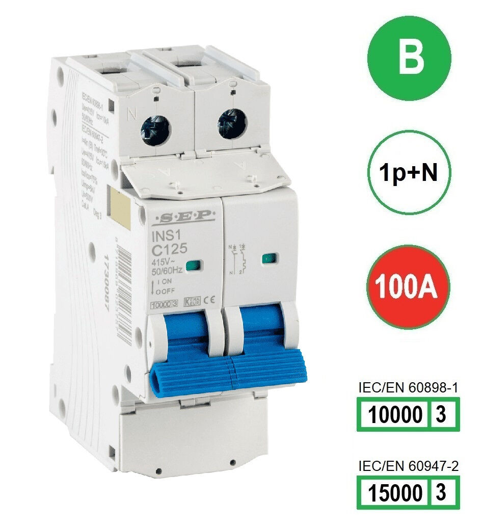 Schotman Elektro B.V. - SEP INS1-1NB100 - 10/15kA