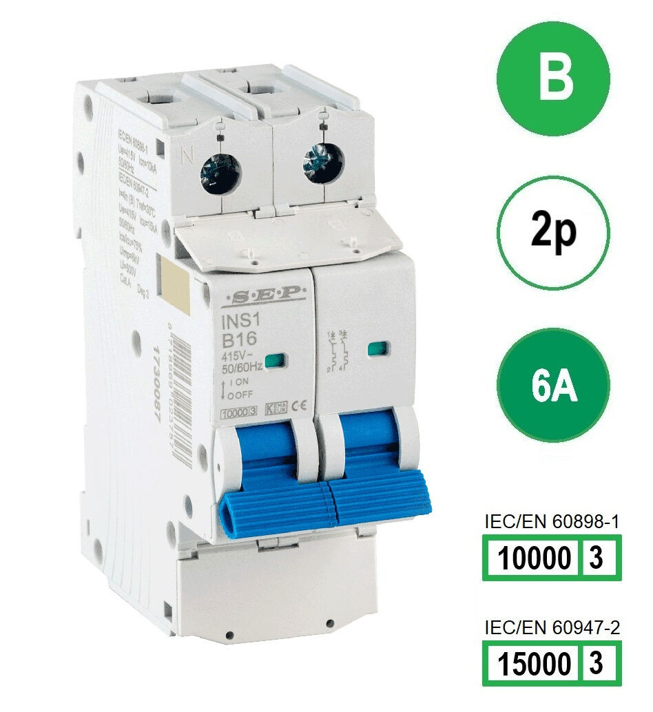 Schotman Elektro B.V. - SEP INS1-2B06 - 10/15kA