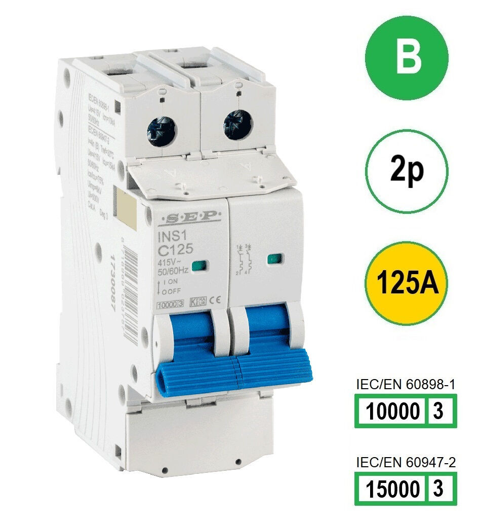 Schotman Elektro B.V - SEP INS1-2B125 - 10/15kA