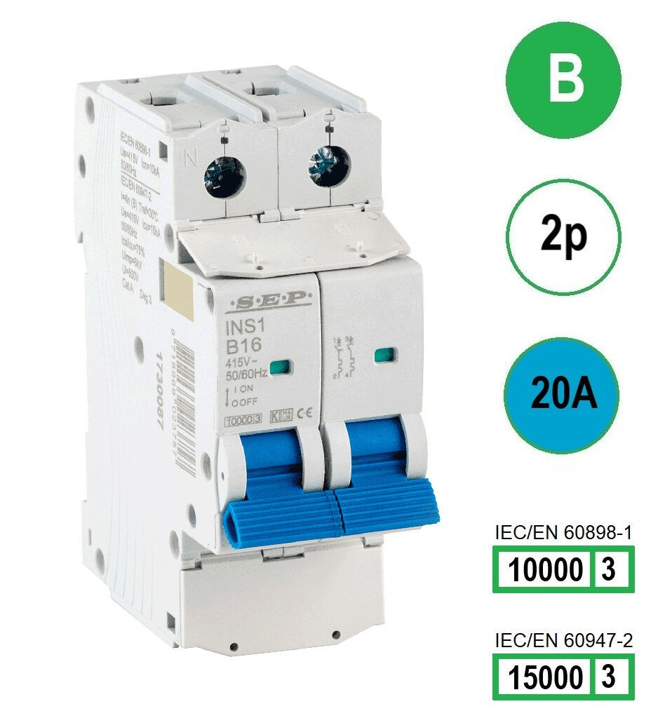 Schotman Elektro B.V. - SEP INS1-2B20 - 10/15kA