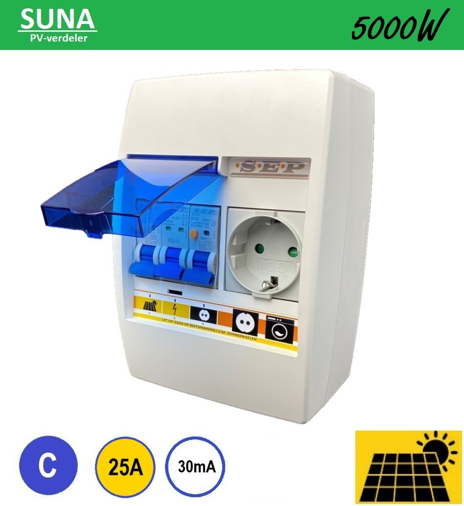 Schotman Elektro - SEP SUNA 5000W PV-verdeler