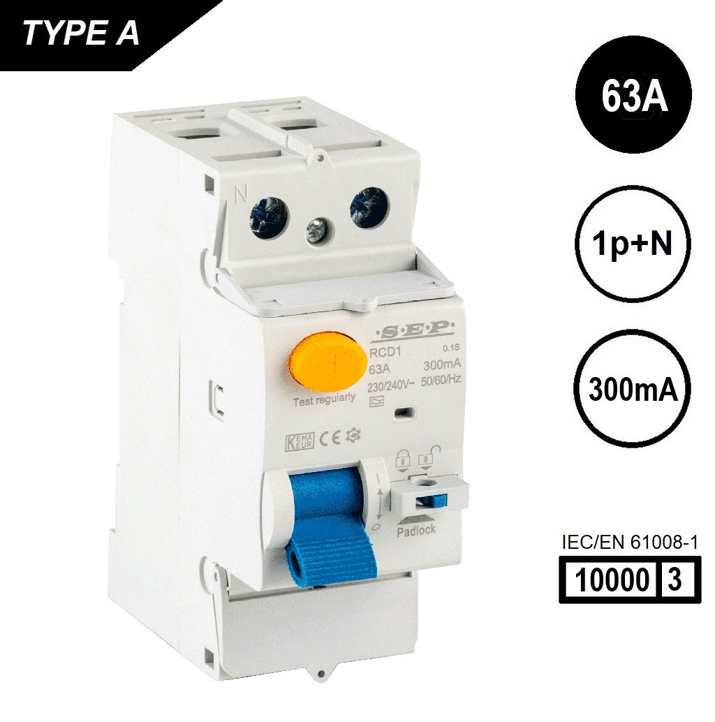 Schotman Elektro B.V. - SEP RCD1-2A-06330 aardlekschakelaar 2p