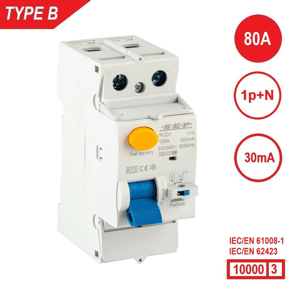 Schotman Elektro B.V. - SEP RCD1-2B-08003 - aardlekschakelaar 2p