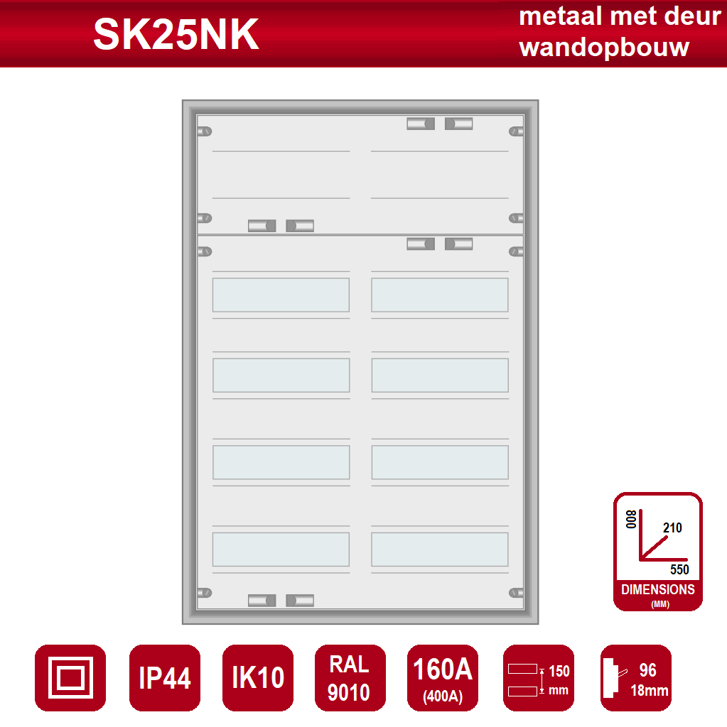 Schotman Elektro B.V. - SEP PRO SK25NK - 96 modulen met klemmenveld