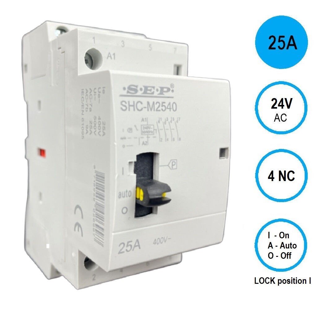 Schotman Elektro B.V. - SEP SHC handbediende magneetschakelaar 25A, 4 verbreek