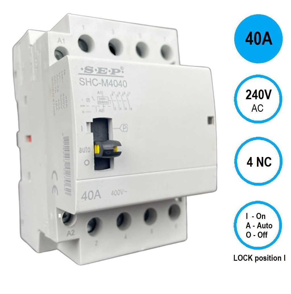 Schotman Elektro B.V. - SEP SHC handbediende magneetschakelaar 40A, 4 verbreek