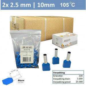 Schotman Elektro B.V. - SEP CIHT 2.5mm - Twin adereindhuls