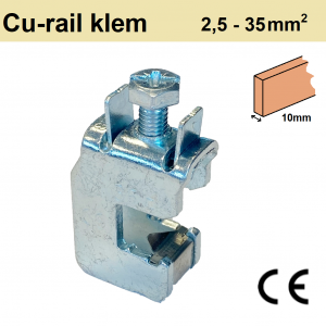 KK35-10 Klem t/m 35mm2 CU-rail 10mm