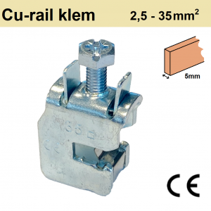 KK35-5 Klem t/m 35mm2 CU-rail 5mm