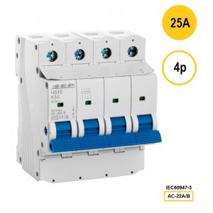Schotman Elektro B.V.  - SEP HS1E-4025 - hoofdschakelaar 4 polig 25Amp