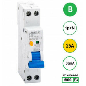 SEP RCE1-B25.03 - aardlekautomaat B25 30mA, 18mm, 1 module
