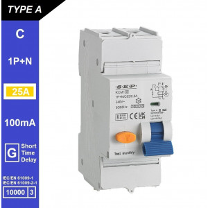 Schotman Elektro B.V. - SEP RCM1 1p+n C-karakteristiek 25A 10kA kortstondig vertraagd AG
