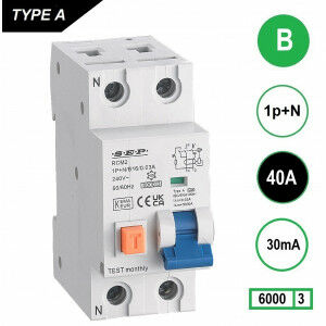 Schotman Elektro - SEP RCM2 aardlekautomaat B40A 6kA