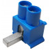 SEP DT2-25B tweevoudige aansluitklem 2x25mm2, blauw