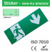 Schotman Elektro - SEP sticker TIEL Pictogram-D man pijl beneden EZ