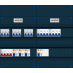 Schotman Elektro B.V. - SEP FS63A, 1xHoofdschakelaar, 3xAardlekschakelaar, 9xInstallatieautomaat, 2xkracht installatieautomaat, 3 Fase
