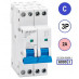 SEP INS36-3C02, installatieautomaat 3p C2 6kA, 36mm, 2 modulen