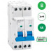 SEP INS36-3NB06, installatieautomaat 3p+n B6 6kA, 36mm, 2 modulen