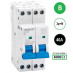 SEP INS36-3NB40, installatieautomaat 3p+n B40 6kA, 36mm, 2 modulen