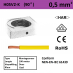 Schotman Elektro - SEP montagesnoer H05V2-k geel 0,5mm2 