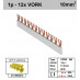 Schotman Elektro - SEP aansluitrail VORK-M6 12x1 aansluitingen 17.8mm