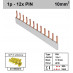 Schotman Elektro - SEP aansluitrail PIN 12x1 aansluitingen 17.8mm