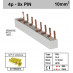 Schotman Elektro - SEP aansluitrail 4p PIN 2x4 aansluitingen 17.8mm