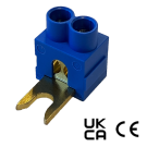 SEP FT2-25-FB aansluitklem, blauw, VORK 2x25mm2