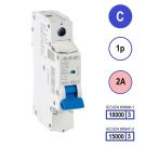 SEP INS1 inst.aut  1p - C - 2A - 10/15kA