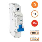 SEP INS1 inst.aut  1p - D - 10A - 10/15kA