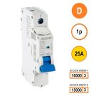 SEP INS1 inst.aut  1p - D - 25A - 10/15kA