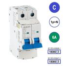 SEP INS1 inst.aut  1p+N - C - 6A - 10/15kA