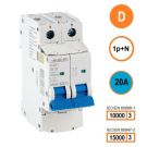 SEP INS1 inst.aut  1p+N - D - 20A - 10/15kA
