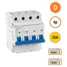 SEP INS1 inst.aut  4p - D - 25A - 10/15kA