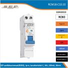 SEP RCM18 al.autom. 1p+n, C-kar, 10A, 100mA, 6kA (18mm)