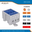 SEP AKN Compact klem, 3 voudig, 1,5-16mm2, CU/AL, blauw