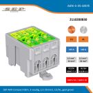 SEP AKN Compact klem, 3 voudig, 2,5-35mm2, CU/AL, geel-groen
