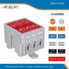 SEP AKN Compact klem, 3 voudig, 2,5-50mm2, CU/AL, rood